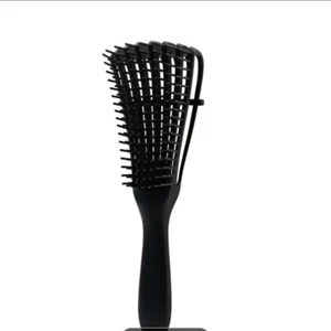 Black Detangling Curly/ Wavy Hair Brush Massage NEW! - Picture 1 of 5