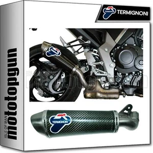 TERMIGNONI TUBE DE ESCAPE CONICAL CARBONO HOMOLOGADO HONDA CB 1000 R 2010 10 - Imagen 1 de 3