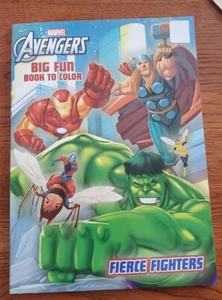 Marvel Avengers Fierce Fighters Big Fun Book to Color Coloring Book - Imagen 1 de 2