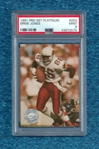 1991 PRO SET PLATINUM #253 ERNIE JONES PSA 9 MINT POP 1 CARDINALS - Picture 1 of 1