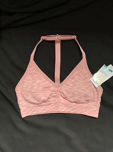 Justice Size 28 Oh So Soft Pink and White Racer Back Sports Bra Removable Pads🌸 - Picture 1 of 7