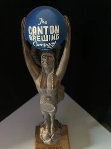 RARO NUEVO Canton Brewing Co. Indian Chief Barra de Cerveza Artesanal Grifo Manija Bar Kegerator - Imagen 1 de 7