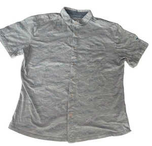 Kuhl Shirt Mens XL Gray Innovatr Horizon Print Short Sleeve Button Outdoors 7430 - Picture 1 of 6