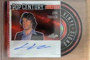 2024 Leaf Pop Century Metal Vinyl Signs Auto Crystal Red JOHN TRAVOLTA (#1/3) - Picture 1 of 2