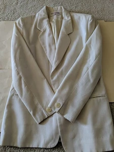 Vintage Country Sophisticates by Pendleton Blazer off White Cream Women's Medium - Picture 1 of 8