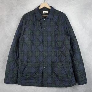 Taylor Stitch Steppjacke Herren 40 blau grün Blackwatch Tartan Ojai Jacket - Bild 1 von 20