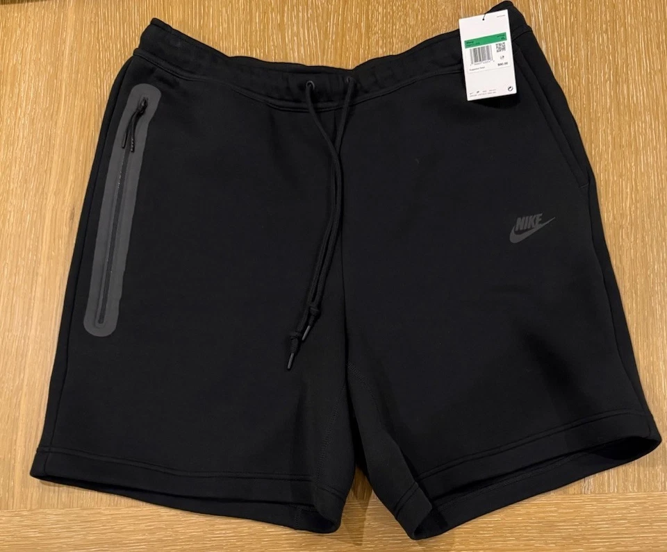 Nike Sportswear Tech Fleece Shorts Training Black Mens FB8171-010 Size X-Large