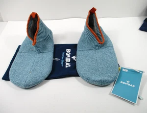 -Nuevo BOMBAS Unisex Agarre Zapatilla Casa Zapatos 11" Talla L Azul Bebé - Imagen 1 de 4