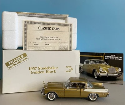 1/24 Diecast Danbury Mint - 1957 Studebaker Golden Hawk Hardtop Coupe - Image 1 of 4