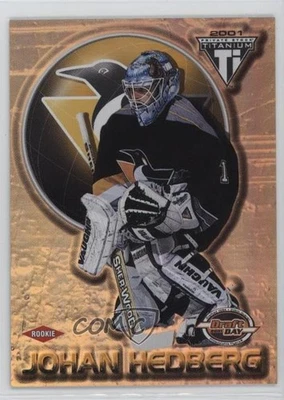 2000 Pacific Private Stock Titanium Draft Edition /1000 Johan Hedberg Rookie RC - Image 1 of 2