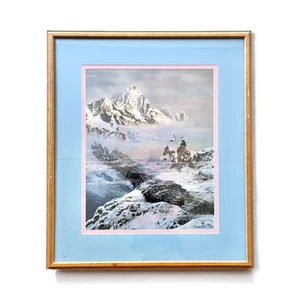 Julie Kramer Cole “Wambli Okiye” Framed, Numbered 238/950 & Signed Print 25”X29” - Picture 1 of 7