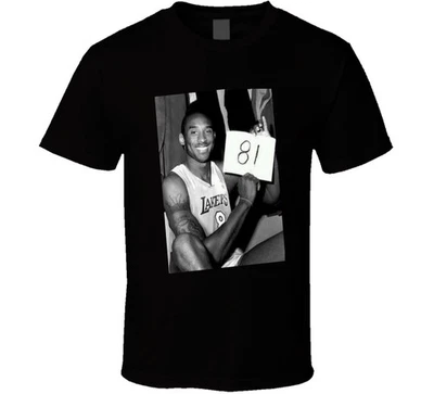 Camiseta negra Kobe Bryant 81 Point Game Foto 1 de 3