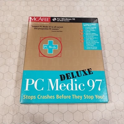 McAfee PC Medic 97 Deluxe, Windows 95 CD-ROM, 1997 - Image 1 of 4