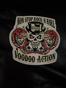 Aufkleber - Vince Ray - Non Stop Voodoo Rock and Roll 4,5”X 4,5” - Bild 1 von 2