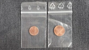 1 Cent Niederlande 2000 + 2 Cent Niederlande 1999 aus Rolle - Unzirkuliert - Bild 1 von 1