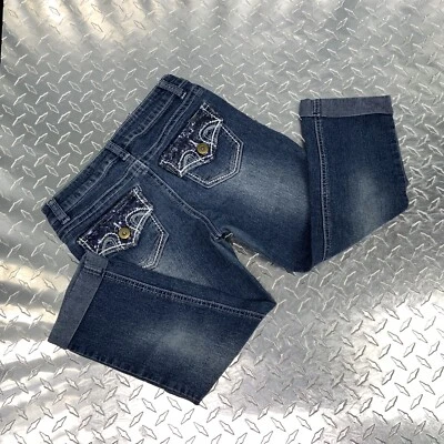 Pony Tails Girls Jeans Denim Sequence Back Pocket Flap Pant Size 10 - Image 1 of 4