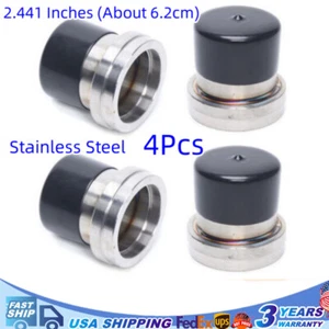 4 Pcs 2.44" Stainless Steel Boat Trailer Bearing Buddy w/ Protective Grease Bra - Picture 1 of 11