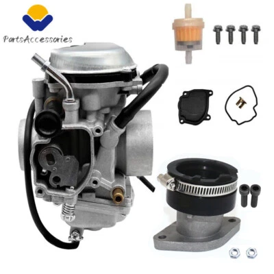 Carburador para 96-05 Yamaha Big Bear Wolverine 350 YFM350 + bota colector de admisión Foto 1 de 4
