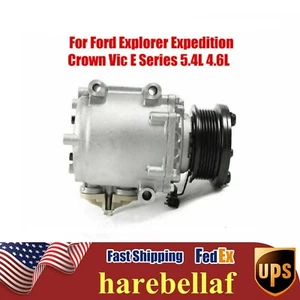 A/C Compressor For 2003 2004 2005 06 Ford Expedition Lincoln Navigator 4.6L 5.4L - Picture 1 of 12