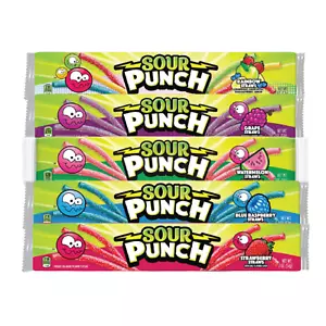 Sour Punch Variety Flavor Mouthwatering Sour Straws Candy | 2oz | Mix & Match - Picture 1 of 6