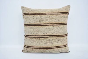 Personalized Pillow, Kilim Pillow Cover, 28"x28" White Pillow Covers - Picture 1 of 6