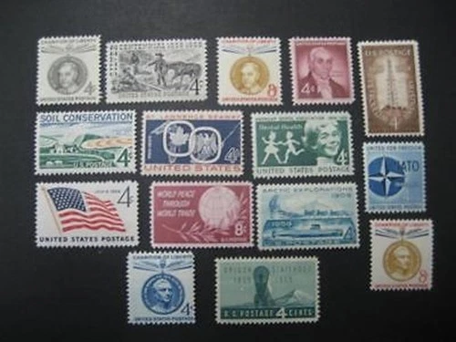 US 1959 Commemorative Year Set with 15 Stamps MNH - Image 1 of 1
