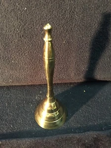 CAMPANA DE LATÓN DE MANO ÚNICA BRILLANTE Y PULIDA BELL VINTAGE - Imagen 1 de 6