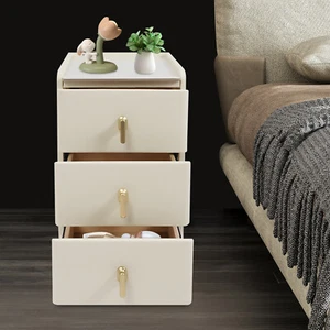 Bedside Cabinet with Drawers, Narrow Nightstand, Small Nightstand with Drawers - Picture 1 of 17