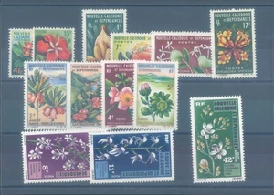 NEW CALEDONIA 1953-1975 MH/MNH flowers (CV $80 EUR70) - Picture 1 of 1