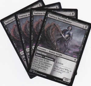 4 X SMITTEN SWORDMASTER..TRONO DE ELDRAINE..MTG..NP..COMÚN.ENVÍO COMBINADO GRATUITO  - Imagen 1 de 1