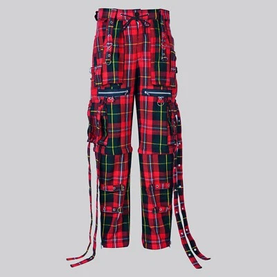 Pantaloni cargo gotici Skotsk Clan Boyd tartan gamba larga Punk Festival XS-5XL - Immagine 1 di 4