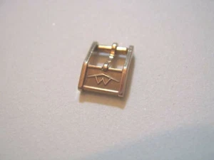 VINTAGE 60'S MOVADO 7MM YELLOW GOLD PLATED LADIES BUCKLE *1999 - Picture 1 of 3