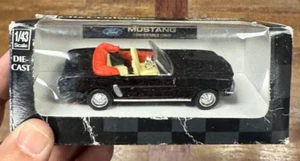 NEW RAY CITY CRUISER DIECAST 1964 FORD MUSTANG CONVERTIBLE, BLACK, 1:43 - Picture 1 of 2