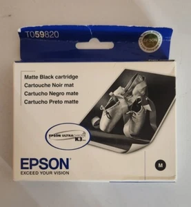 Neu im Karton versiegelte Epson Tintenpatronen TO59820 mattschwarz für R2400 Ablaufdatum: 2008 und 2009 - Bild 1 von 3
