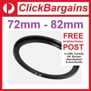 77mm to 82mm Step Up Camera Lens Filter Adapter Ring Stepping 77-82 mm UV ND CPL - Foto 1 di 4