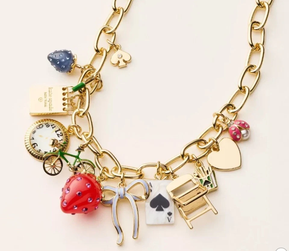 Kate Spade Target X New York Mixed Novelty Chunky Charm Necklace