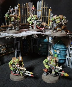 Games Workshop Warhammer 40k - Ork Nobz Plastic Squadron - Picture 1 of 11