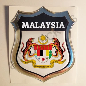 Adesivi Malesia Scudetto Malesia 3D Emblema Stemma Resinato Vinile Resinati Moto - Imagen 1 de 1