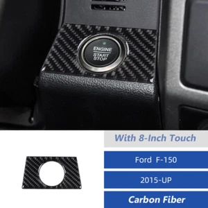 Carbon Fiber Interior Start Engine Decorative Key Trim Cover for Ford F-150 2015 - Picture 1 of 14