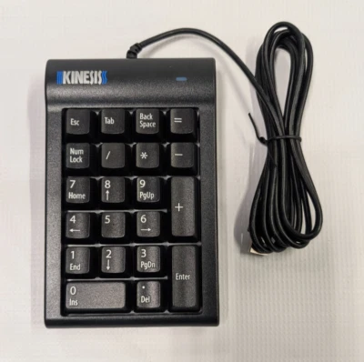 KINESIS Low-Force USB Keypad with Hub AC210USB *New Open Box* - Image 1 of 4
