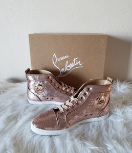 sequin red bottom shoes