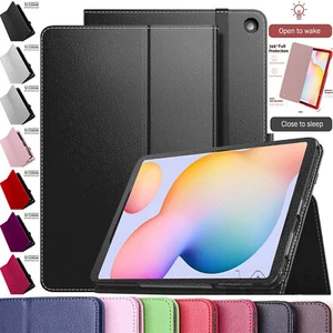 Leather Flip Folio Smart Stand Case Cover For Samsung galaxy Tab S6 Lite 10.4 In - Picture 1 of 11