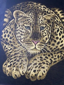 VTG Biederlack of America Leopard Cheetah Jaguar Throw Blanket 74”x54” USA Made - Picture 1 of 13