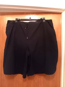 Pantalones Cortos Largos de Natación Lands End 11" Negros Incorporados Breif 26W Cordón Nuevos sin Etiquetas - Imagen 1 de 15