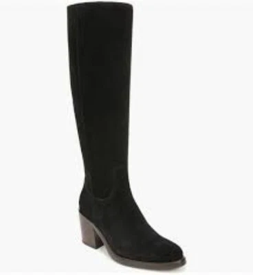 Sam Edelman Shale Knee High Boots Womens 7.5 Black Suede Chic Contemporary New - Image 1 of 4
