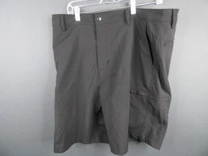 Chaps Mens Cargo Shorts 36 Black Chino Stretch Flat Front Casual Golf Performanc - Picture 1 of 6