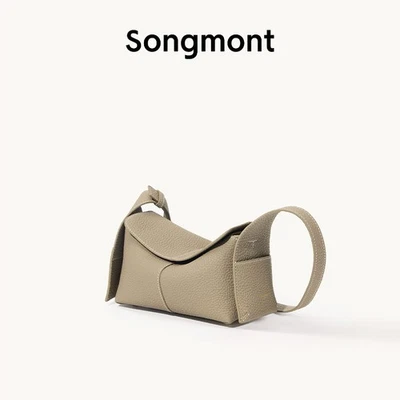 Songmont Ear Series Mini Eaves Bag Cowhide Commuter Hobo Bag Women with Gift Box - Image 1 of 4