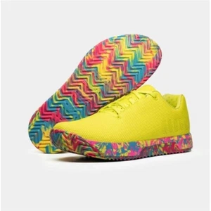 NoBull Project Impact Sneaker Plus Neon Limette Swirl Konfetti Damengröße 8 Schuhe - Bild 1 von 10