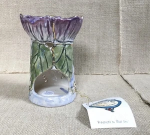 Purple Flower Wax Warmer Candle Holder Clayworks Heather Goldmine Fairy Core - Picture 1 of 9
