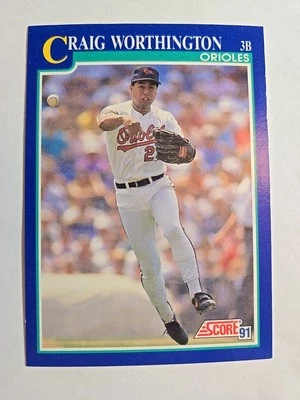1991 Score Craig Worthington Baltimore Orioles #503 - Image 1 of 2